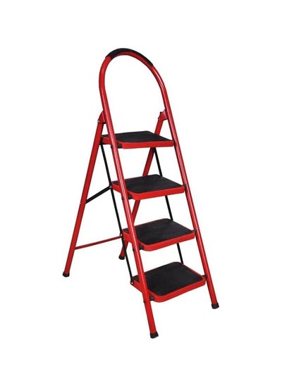 Buy Home Ladder Metal 4 Steps_Red in Egypt