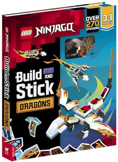 Buy Lego Ninjago Build And Stick Dragons by Buster Books Hardcover in UAE