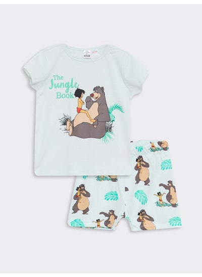 Crew Neck Short Sleeved The Jungle Book Printed Baby Boy Pajamas