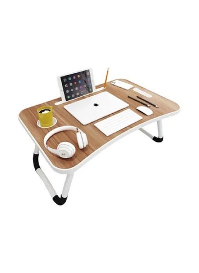 Buy Foldable Laptop Table With Cup Holder in Saudi Arabia