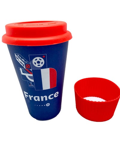 Buy Football World Cup 2022 Mug With Silicone Sleeve And Cup France in UAE