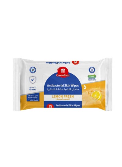 Buy Fresh Anti-Bacterial Skin 10 Wipes in UAE