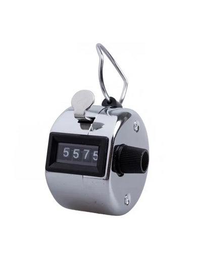 اشتري Tally Counter Professional Grade Stainless Steel Clicker Counter 4-Digit Handheld Counter Clicker, Lap Counter, Pitch Counter Clicker في الامارات