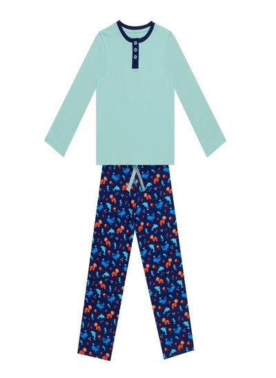 اشتري Greentreat Boys Organic Cotton Loungewear Set في السعودية