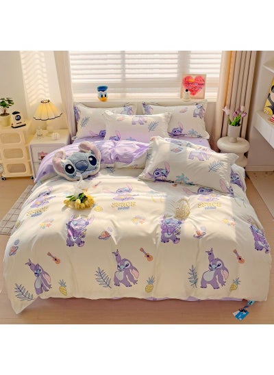 Buy Disney series Full Size Sheet Set Super Soft Kids 4 Piece Floral Bedding Set  Microfiber Sheets Includes Reversible Pillow Covers in Saudi Arabia