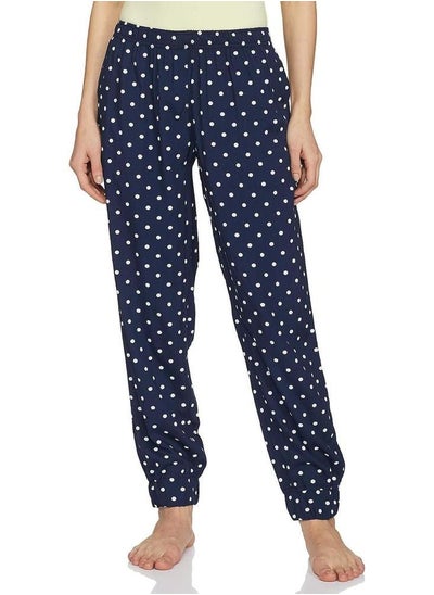 اشتري Navy Polka Viscose Women Joggers في الامارات