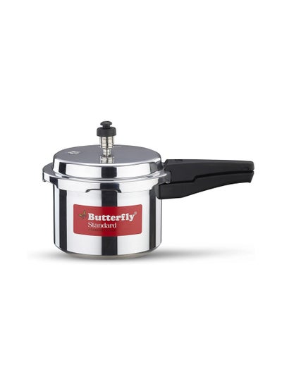 Buy Butterfly Aluminium Pressure Cooker 5 Litre Silver in UAE