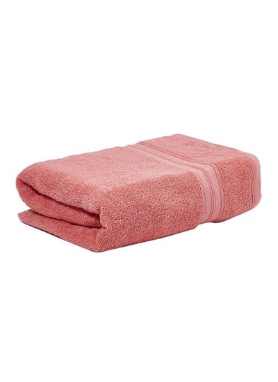 Buy Shadow Bath Towel 550 GSM 100% Cotton Terry 70x140 cm -Luxury Feel Super Absorbent Quick Dry Peach in Saudi Arabia