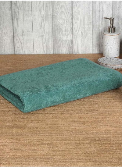 Buy Organic Cotton Bath Sheet Green 90x150 cm in UAE