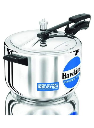 اشتري Stainless Steel Pressure Cooker Silver 8 Liter في الامارات