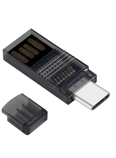 اشتري SYOSI Micro SD/TF Card Reader, USB C to SD Memory Reader 2 in 1 OTG Adapter for Laptops, Tablets, Android Phones في السعودية