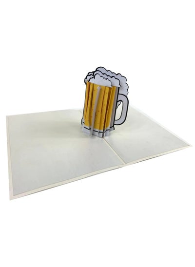 Buy Beer Glass Pop Up Card - Best Fathers Day Gift in UAE