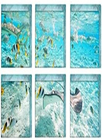 Buy Modern Minimalist 3D Underwater World Bathtub Imitation Wall Stickers for Home Decor in Egypt