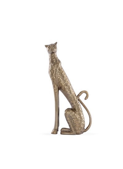 اشتري Panther Decor Sculpture 18X38cm - Antq. Gold في الامارات