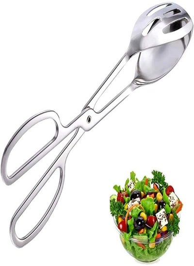 Buy Stainless Steel Salad Tongs, Kitchen Tongs, Cooking Tongs, Strong Grip Bread Tongs, Multifunctional Scissors, Serving Tongs For Vegetables, Salads, Meats in UAE