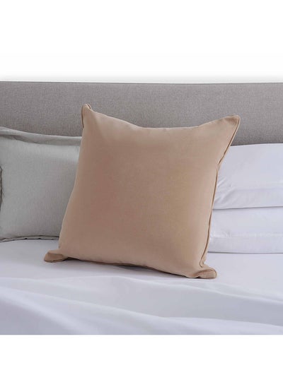 اشتري Hudson Velvet Cushion Cover 65x65cm - Taupe في الامارات