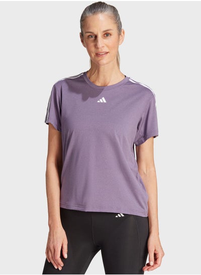 Buy Aeroready Train Essentials 3-Stripes T-Shirt in UAE