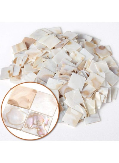 Buy 350 Pieces Mosaic Tiles Mother Of Pearl Mosaic Tiles Shell Tiles Square White Mosaic Pieces For Home Decoration Diy Crafts Mosaic Tile Projects in UAE