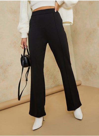 اشتري High Waist Seam Detail Wide Leg Trouser في السعودية