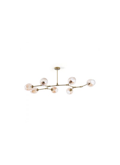 Buy Adams 7 Light E27 Pendant Lamp 80x150x45cm - Gold in UAE