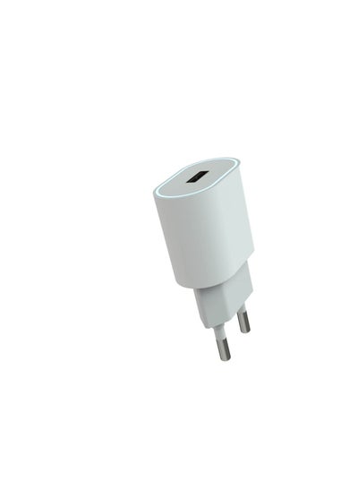 اشتري ASPOR A818 2.4A IQ Home charger Plus Micro Cable- 1USB - EU PIN - White في مصر