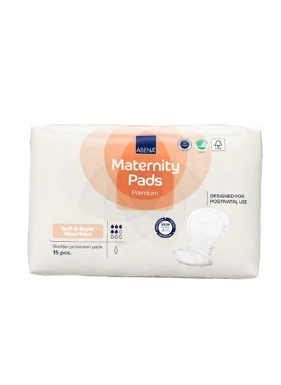 Buy Pack Of 15 Premium Maternity Pad, White in UAE