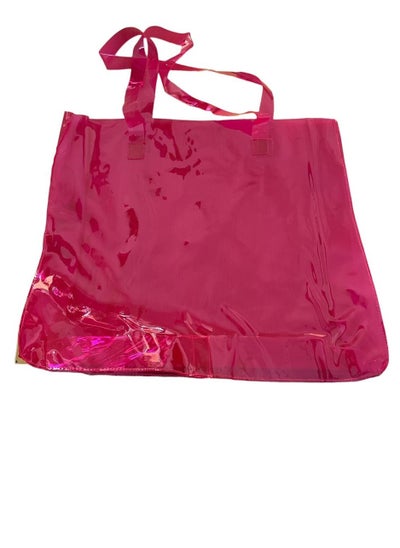 Buy Women's bag with a dark pink transparent design in Egypt