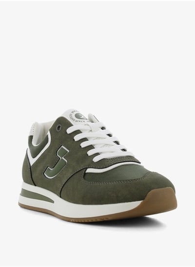 اشتري Men's Textured Sneakers with Lace-Up Closure في الامارات