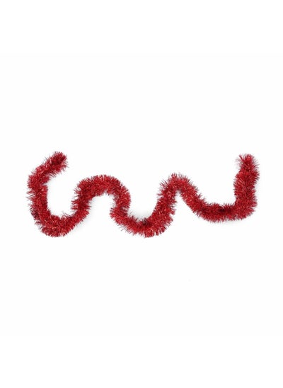 اشتري PET Tinsel Garland 210cm - Red في الامارات