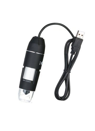 اشتري مجهر رقمي USB تكبير 1600X مع وظيفة OTG المنظار 8-LED ضوء عدسة مكبرة مع حامل في الامارات