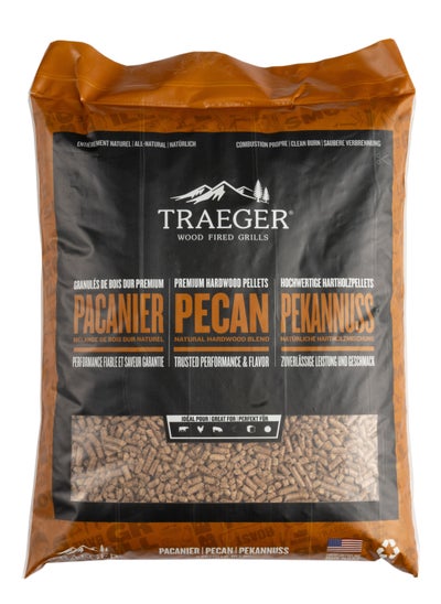 Buy Pecan Wood Fired Flavor 100% All-Natural Wood Pellets For Smokers And Pellet Grills, Bbq, Bake, Roast, And Grill, 20Lb Bag in UAE