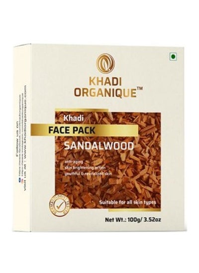 Buy Khadi Organique Sandalwood Face Pack 100g For Instant Glow in UAE