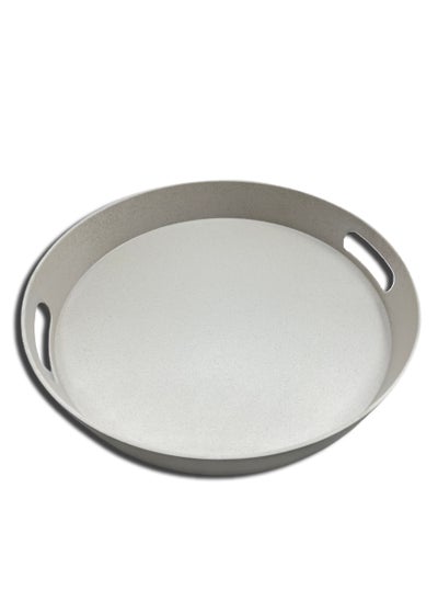 Buy Round Serving Tray Bamboo/Melamine in UAE