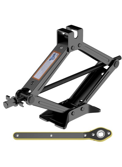 Buy Scissor Lift Jack, Compact Car Jack Kit for Auto SUV, RV, MPV with Smart Ratchet Design, Heavy Duty Tire Changing Kit Lifting 2 Ton (4409 lbs) Tire Jack. in UAE