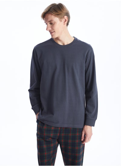 Buy Crew Neck Long Sleeve Men's Pajama Top in Egypt