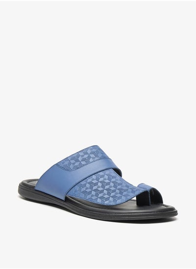 اشتري Mens Textured Slip-On Arabic Sandals في السعودية