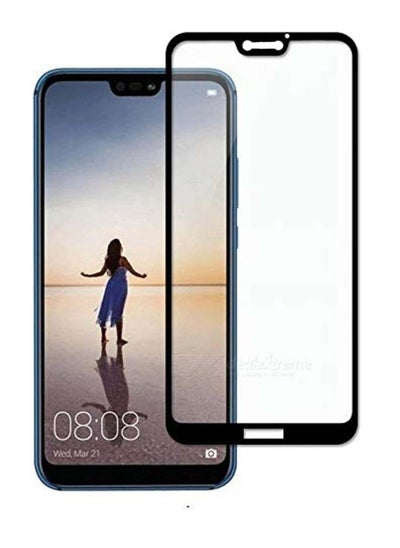 Buy 5D Tempered Glass Screen Guard For Huawei P20 Lite (Nova 3E) Black in Egypt