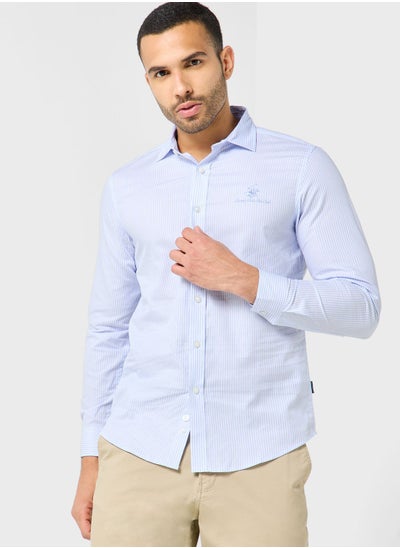 Buy Striped Regular Fit Shirt in UAE