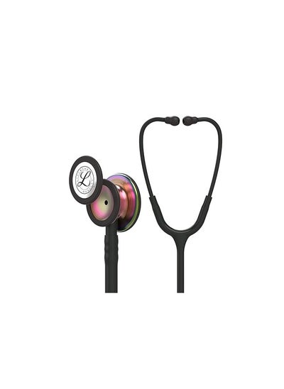 اشتري 3M Littmann Classic III Monitoring Stethoscope, Rainbow-Finish Chestpiece, black stem and headset, Black Tube, 69 cm, 5870 في السعودية