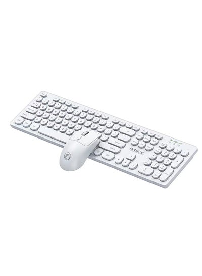 Buy iMice  USB Wireless Gaming Round Keycap Waterproof Keyboard and Mouse Wireless Office Keyboard and Mouse Combo in Saudi Arabia