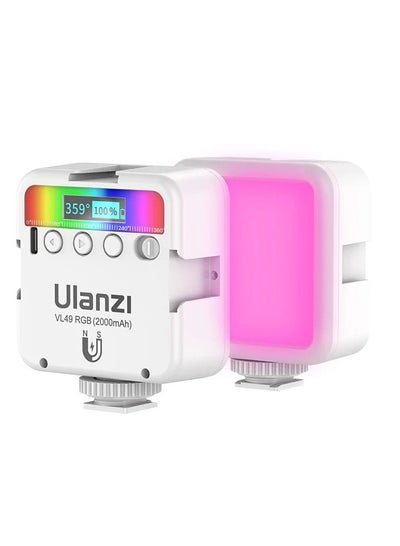 Buy ULANZE LED Light Flash Model: VL 49 RGB: Compact LED flash by ULANZE offering RGB lighting options, model VL 49 RGB. in Egypt