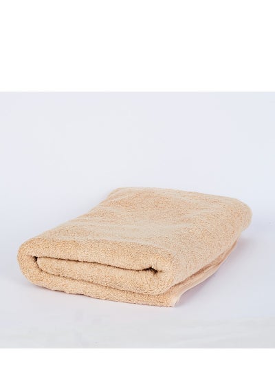 اشتري plain Bath Towel biege color في مصر