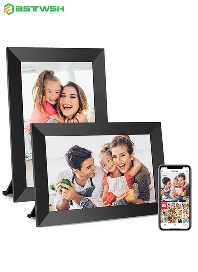 Buy Frameo 10.1 Inch WiFi Digital Picture Frame, 1280x800 HD IPS Touch Screen Photo Frame Electronic, 32GB Memory, Auto-Rotate, Wall Mountable, Share Photos/Videos Instantly via Frameo App from Anywhere in Saudi Arabia