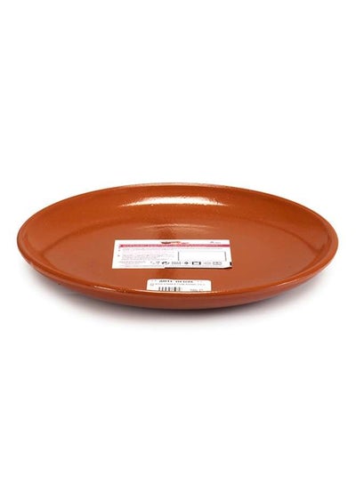 Buy Brown Terracotta Large Steak Plate 29 cm ,Spain in UAE