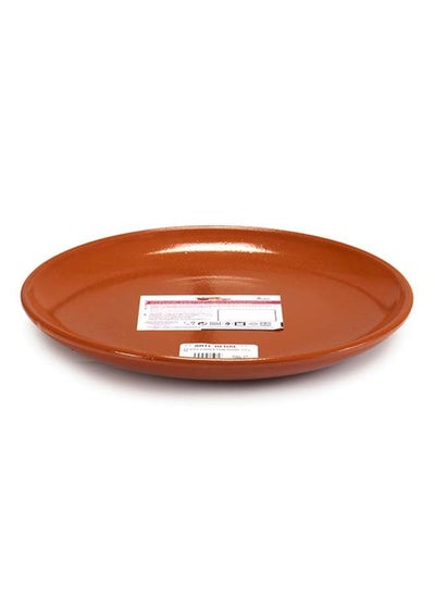 Buy Brown Terracotta Large Steak Plate 29 cm ,Spain in UAE