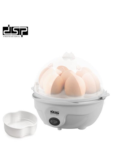 Buy DSP Egg steamer 7 Eggs | white color | 350W | Stainless steel heating plate | Automatic shut-off | Model KA5016 in UAE