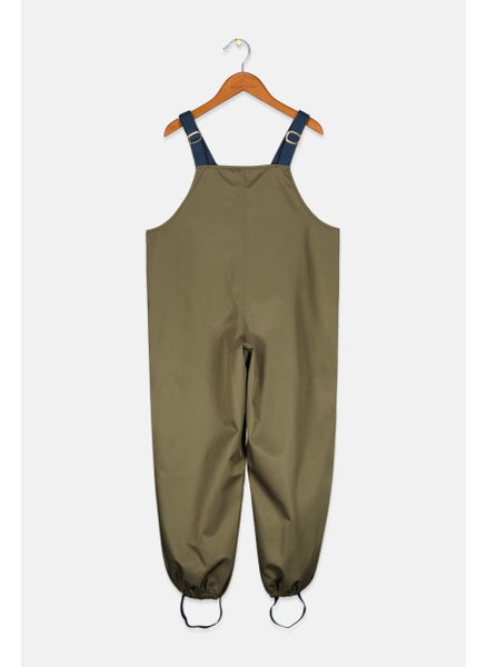 اشتري Kids Boy Plain Rain Pants, Olive في الامارات