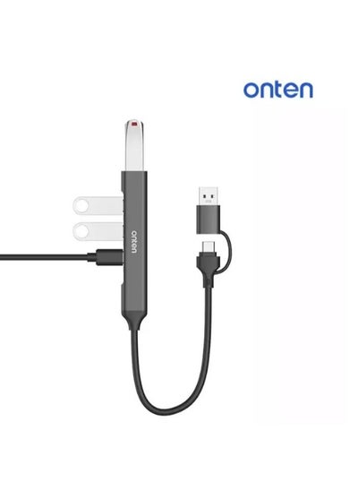 Buy Onten otn-uca9703s 4-in-2 Smart Hub USB 3.0 X1 + USB-C X3 – Support OTG in Egypt