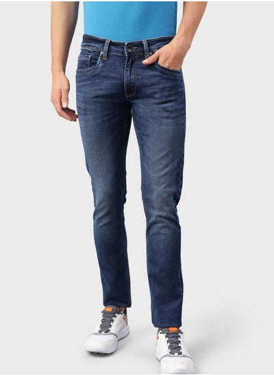 Buy Dark Wash Slim Fit Jeans in Saudi Arabia