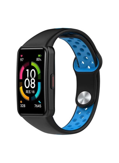 Buy حزام ساعة رياضية متوافق مع سوار Huawei Band 7 / Honor Band 7 ، استبدال سوار معصم سيليكون خفيف الوزن مقاوم للعرق in Egypt